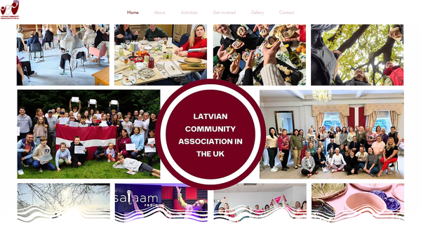 Screenshot of the Latvian Community Association In The UK website