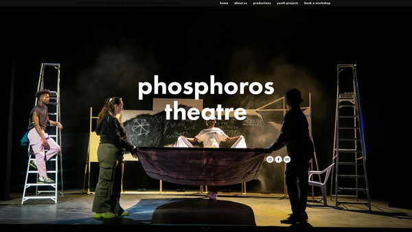 Screenshot of the Phosphoros Theatre website