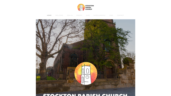 Screenshot of the The Parochial Church Council Of The Ecclesiastical Parish Of Stockton Parish Church website