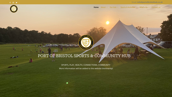Screenshot of the Pba Community And Sports Hub website