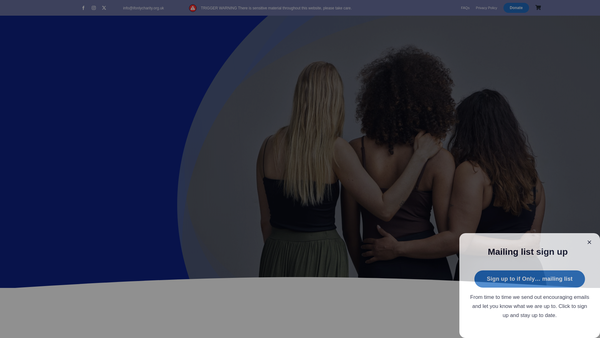 Screenshot of the If Only... website