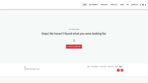 Screenshot of the Chippenham Cap Centre website