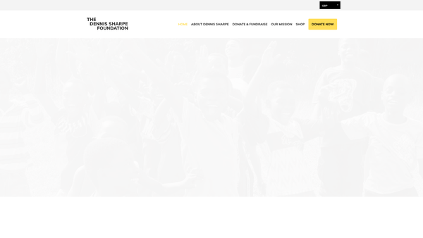 Screenshot of the The Dennis Sharpe Foundation website