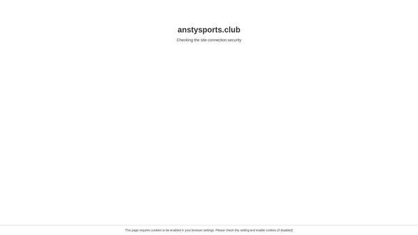 Screenshot of the Ansty Community Sports Club website
