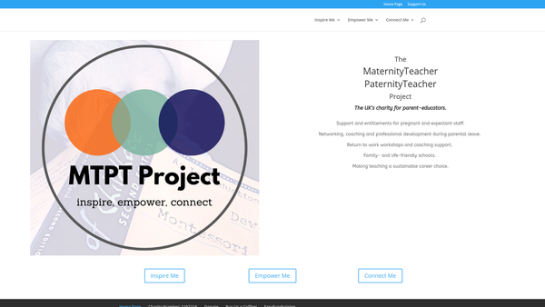 Screenshot of the The Maternityteacher Paternityteacher Project website