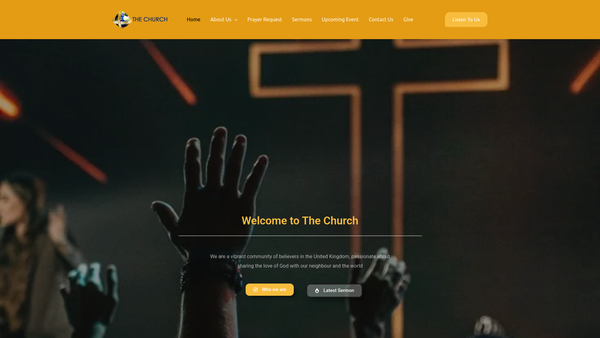 Screenshot of the The Church Ministry website