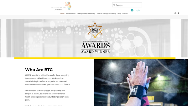Screenshot of the Btg Mind Matters CIO website
