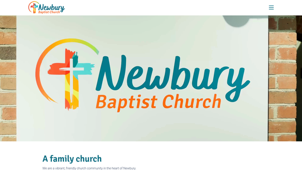 Screenshot of the Newbury Baptist Church website