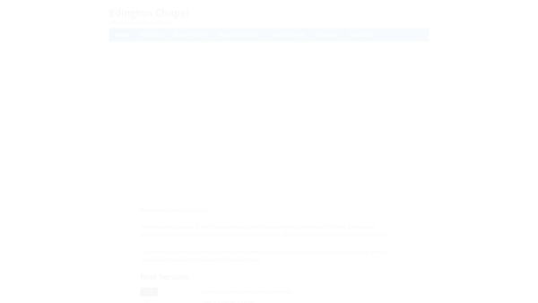 Screenshot of the Edington Chapel website