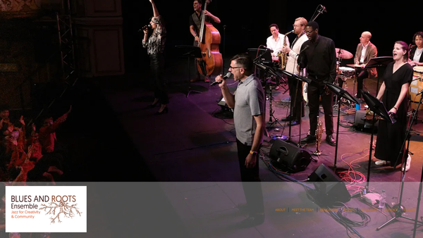 Screenshot of the Blues And Roots Ensemble website