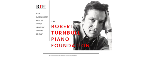Screenshot of the The Robert Turnbull Piano Foundation website