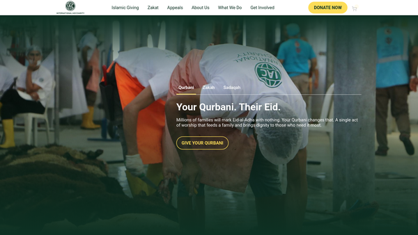 Screenshot of the Iac-Uk website
