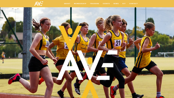 Screenshot of the Amber Valley And Erewash Athletic Club website