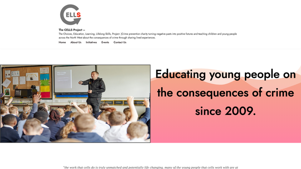 Screenshot of the Cells Project CIO website
