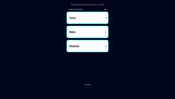 Screenshot of the Friends Of Askean RFC website