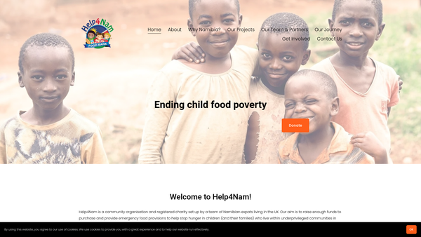 Screenshot of the Help4nam website