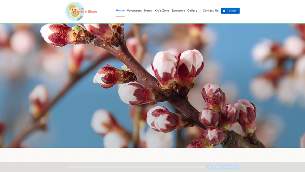 Screenshot of the Maghull In Bloom website