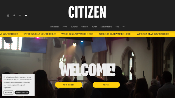 Screenshot of the St Teilo's Church website