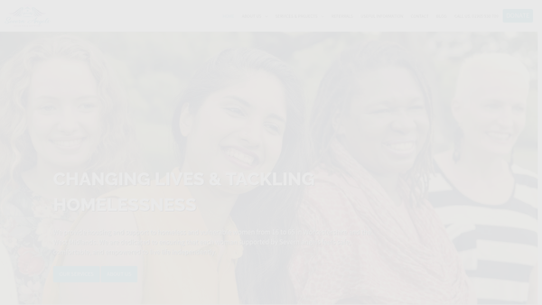 Screenshot of the Severn Angels Housing And Support website