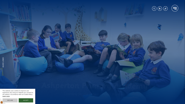 Screenshot of the Friends Of Ashperton Primary Academy website