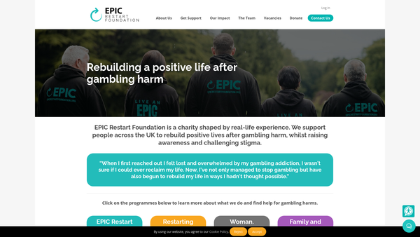 Screenshot of the Recover Together website