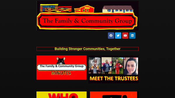 Screenshot of the The Family & Community Group website
