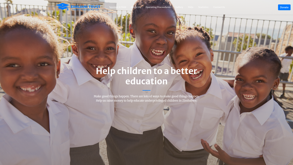 Screenshot of the Emiliani Trust website