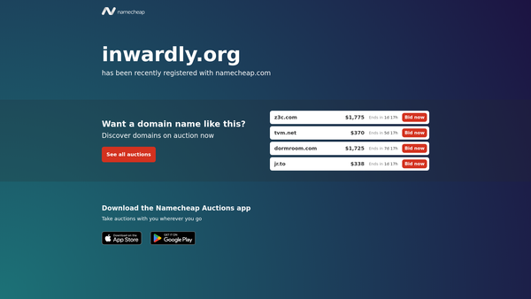 Screenshot of the Inwardly website
