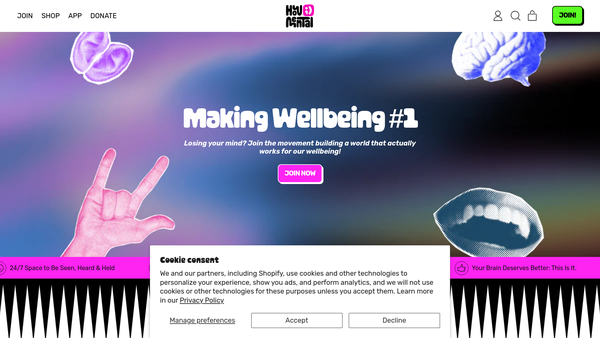 Screenshot of the The How Mental Foundation website