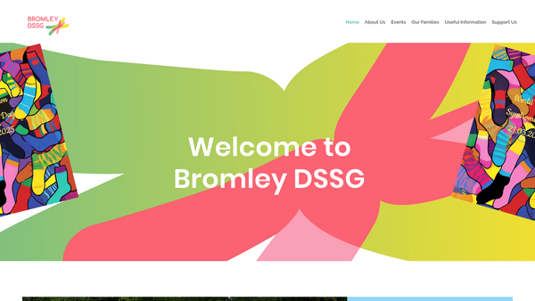 Screenshot of the Bromley Down Syndrome Support Group website