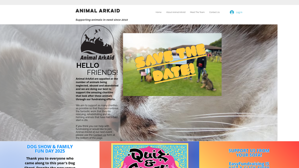 Screenshot of the Animal Arkaid website