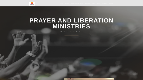 Screenshot of the Prayer And Liberation Ministries website