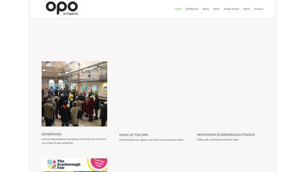 Screenshot of the Scarborough Studios CIO website