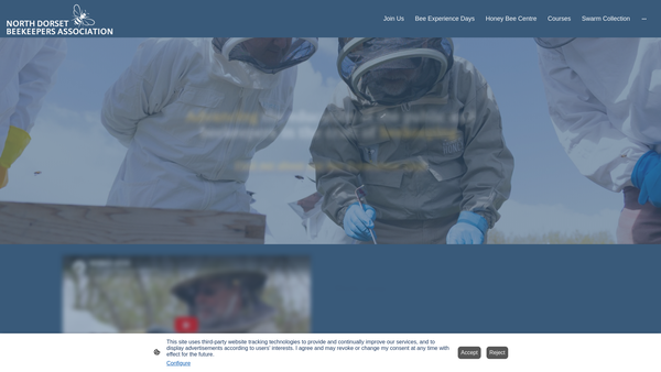 Screenshot of the North Dorset Beekeepers Association website