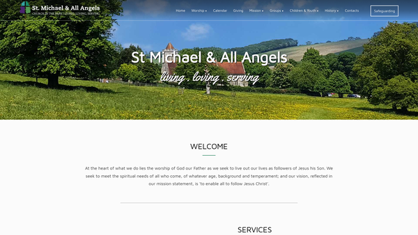 Screenshot of the The Parochial Church Council Of The Ecclesiastical Parish Of Hughenden website