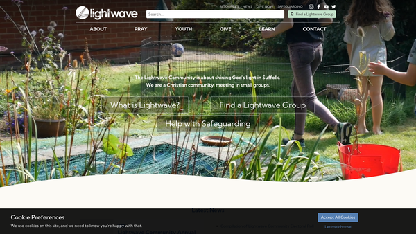 Screenshot of the The Lightwave Community C.I.O. website
