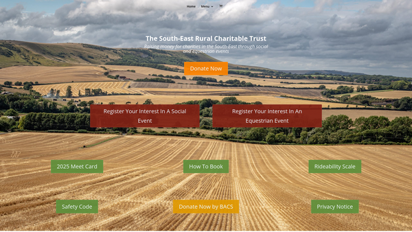 Screenshot of the South-East Rural Charitable Trust website