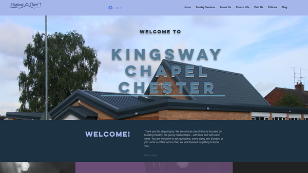 Screenshot of the Kingsway Chapel website