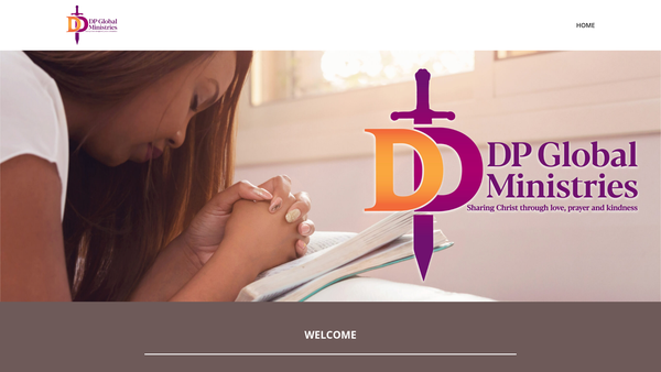 Screenshot of the Dp Global Ministries website