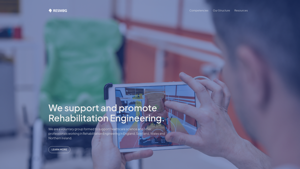 Screenshot of the Resmag website