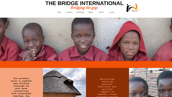 Screenshot of the The Bridge International website