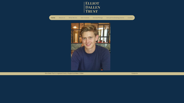 Screenshot of the Elliot Dallen Trust website