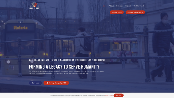 Screenshot of the Hoh Charitable Trust website
