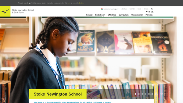 Screenshot of the Friends Of Stoke Newington School website