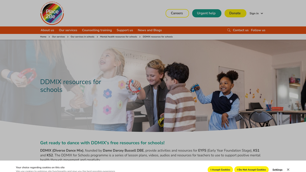 Screenshot of the Ddmix Trust website