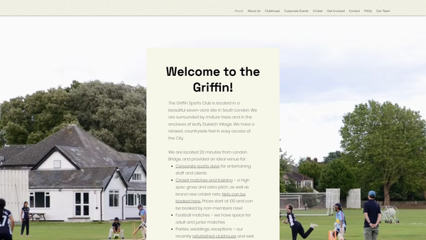 Screenshot of the London Youth Sports Trust Limited website