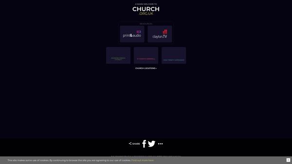 Screenshot of the The Jesmond Trust website
