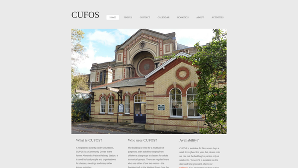 Screenshot of the Community Use For The Old Station website