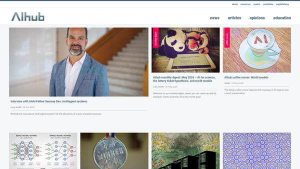 Screenshot of the Association For The Understanding Of Artificial Intelligence website