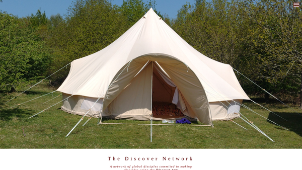 Screenshot of the The Discover Network website